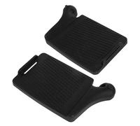 Healeved Wheelchair Footrest Replacement, Heavy Duty 1 Pair Plastic for Left Right Foot Pedal Supports, Easy Handling Transport Chair Suitable for Frequent Use, Indoor and Outdoor Use
