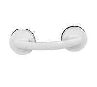 Healeved White Bathroom Safety Grab Bar for Toilet with Suction Cup, Impact-Resistant Abs, PC and Stainless Steel Construction, Provides Additional Stability for Children and Old People