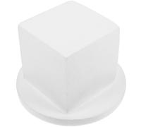 Healeved White Foam Cake Decorating Model with Rotating Stand Lightweight and Easy to Clean Practicing Cake Model and DIY Decoration