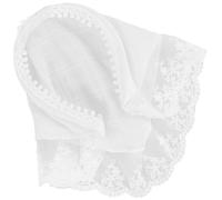 Healeved White Lace Hairband for Women, Pastoral Style Decorative Headband with Versatile Wrap Design, Elegant French Headscarf for Beach Holiday and Everyday Fashion