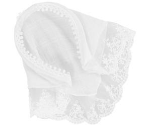 Healeved White Lace Hairband for Women, Pastoral Style Decorative Headband with Versatile Wrap Design, Elegant French Headscarf for Beach Holiday and Everyday Fashion