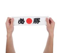 Healeved White Ninja Karate Headband with Breathable Soft Cloth Material, Stylish Japanese Victory Bandana for Martial Arts, Sports, and Sushi Cooking Accessories