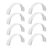 Healeved White Plastic Hat Brim Bending Tool with Adhesive Inserts for Baseball Caps and Sun Hats, Portable DIY Cap Brim Curving Accessory for Outdoor and Travel Use