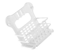 Healeved White Pp Storage Basket Organizer for Small Items and Sundries with Wall-mount and Freestanding Design, Practical Storage Shelf Suitable for Bathroom and Office Use