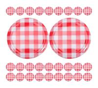 Healeved Wide Mouth Canning Lids 63Mm 80 Pcs Sturdy Iron Jar Lids with Reusable Feature for Food Preservation and Household Use