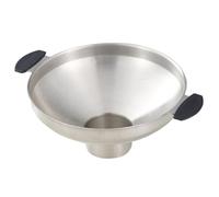 Healeved Wide Mouth Stainless Steel Double-handle Canning Funnel for Kitchen Use, Multi-function Jar Funnel for Essential Oils, Cooking Spices, and Liquid Transfer