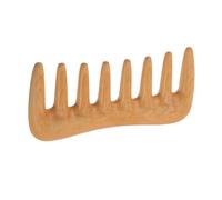 Healeved Wide Tooth Wooden Comb Natural Boxwood Scalp Massage Hair Brush for Curly Wavy Long Hair Static Detangler for Women Gentle Rounded Teeth for Scalp Care and Styling