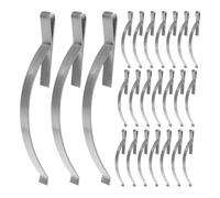 Healeved Window Screen Retainer Spring Clips 60pcs Stainless Steel Flat Tension Design Easy Installation Secure Mesh Retention for Window Frames and Mesh and Balconies