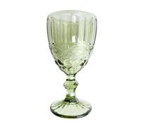 Healeved Wine Glasses Set of Large European Red Stem Goblets Retro High-Foot Embossed Glass for Special Occasions