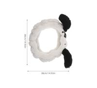 Healeved Winter Fuzzy Steering Wheel Cover Cute Cartoon Panda Soft Plush Anti-slip Car Handle Wrap Warm Automotive Wheel Protector DIY Vehicle Accessory