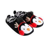 Healeved Winter Warm Penguin Slippers for Men and Women Soft Breathable Indoor Home Floor Shoes with Anti-skid Sole Cozy Thermal House Slippers for Autumn and Cold Weather