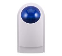 Healeved Wired Audible and Visual Alarm Siren with Adjustable Volume for Home and Warehouse Security, Blue Plastic Material, Suitable for Garage and Commercial Spaces