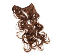 Healeved Women Curly Hair Extensions Fluffy Look High Temperature Silk Wavy Hair Pieces Highlight Hairstyle for Bars and Dances Realistic