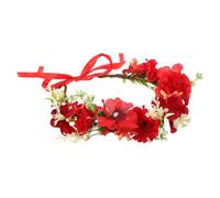 Healeved Women Flower Crown Boho Floral Headband for Weddings Festivals and Parties Elegant Flower Garland Hair Accessories Comfortable Lightweight Design for All Day Wear