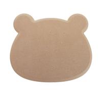 Healeved Wood Bear Shaped Pottery Mold for Handbuilding Clay Plates Anti-warp Slump Mold with Stable Thickness Creative Ceramic Form Tool for Clay Artists and Workshop Use