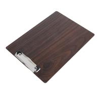 Healeved Wood Clipboard A3 Document Holder with Clips, Walnut Grain Wooden Drawing Board for Sketching and Office Use, Portable Writing Board for School and Presentation