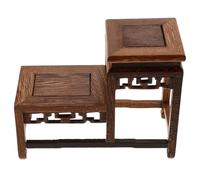 Healeved Wooden Base Turned Base for Vase with Sturdy Construction and Polished Smooth Finish Featuring Hollow Engraving Pattern as A Display Riser Rustic Vase Stand for Home Décor