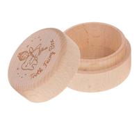 Healeved Wooden Deciduous Tooth Box for Boys and Girls First Tooth Keepsake Box Fairy Storage Case for Collecting and Hair During Teething Natural Material for Shower Gifts