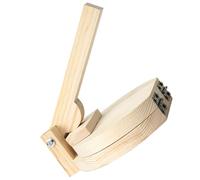 Healeved Wooden Dumpling Making Tool with Comfortable Hand Feeling and Simple Operation Dumpling Wrapper Presser for Home Use Food Grade Wooden Dough Pressing Tool