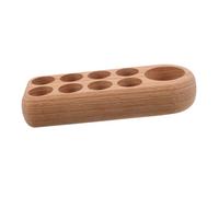 Healeved Wooden Essential Oil Display Rack Slots Storage Box Organizer for Essential Oils Bottles Desk