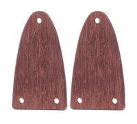 Healeved Wooden Guitar Truss Rod Covers Precision Engineering Semioval Shape 2 Pcs Electric Guitar Accessories Replacement Parts for Ukulele