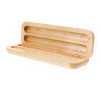 Healeved Wooden Pen Presentation Case with Double Pen Holder Stylish Retro-Looking Pencil Box Easy to Carry for Business and Ceremonies