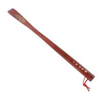 Healeved Wooden Shoe Horn for Adult with Brown Wood Material, Time and Labor Saving Design, Effortless Shoe Wearing Tool for Elderly and Pregnant Women
