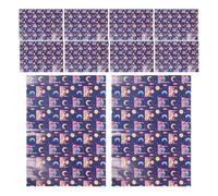 Healeved Wrapping Paper Versatile for Gifting and Eid Ramadan Decorations 20 Sheets Eid Mubarak with Moon Star Mosque Pattern, Coated Paper Wrap for Muslim Holiday Events