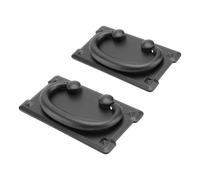 Healeved Zinc Alloy Handles Cabinet Knobs Retro Style Sturdy Drawer Pulls for Home Furniture 2Pcs Small Square Design