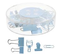 Healifty 1 Box Binder Clips Set Paper Fixing Clips 1.5inch Multi-Functional Organize Data Cables Creative Gathering Design Beautiful but Practical Home Use for Diaries Receipts