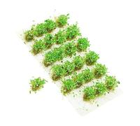 Healifty 1 Box Realistic Plastic Static Grass Tufts for Model Scenery DIY Fake Grass Clusters for Miniature Railway War Gaming and Sand Table Landscape Decoration Safe and Refined