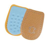 Healifty 1 Pair Comfortable Heel Pads for Feet in Casual and Warm Shoes, Non-Skid Microfiber Leather and Latex Cushioning Inserts for Men and Women