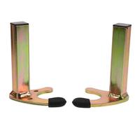 Healifty 1 Pair Motorcycle Jack Stand Front and Rear Wheel Lift U-shaped Heavy Duty Metal Motorcycle Rack with Adjustable Motor Support for Garage Repair and Dirt Bike Maintenance