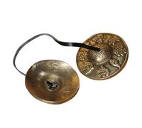 Healifty 1 Pair Nepal Cymbals Chimes Meditation Bell Made of Copper and High Pitched Tone for Mindfulness and Music Practice