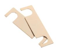 Healifty 1 Pair Pure Copper 4-Position Speaker Terminal Jumper Bar | Gold finish, smooth flat contact surface, compact 45mm straight design, for home theatres and DIY audio upgrades