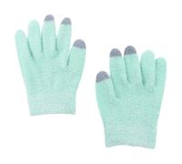 Healifty 1 Pair Touch Screen Moisturizing Spa Gloves Essential Oil Gel for Dry Cracked Hands, Autumn Green Hydrating Hand Care Mittens for Overnight Skin Repair
