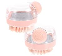 Healifty 1 Set Multi Functional Bath Scrubber Brush Ergonomic Head Exfoliating Tool for Relaxing Cleansing Includes Pink Brushes for Massage and Refreshing Skin Care