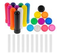 Healifty 10 Pack Portable Aromatherapy Nasal Sticks for Essential Oils Relief and Mind Refreshing Compact 2.56 Inch Nose Stick for Congestion and Stress