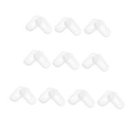 Healifty 10 Pairs Silicone Eyeglasses Nose Pads Non-slip Comfortable Nose Cushions for Glasses Replacement Soft Material Fits Bridge Securely for Vision