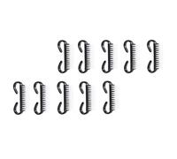 Healifty 10 Pcs Black Nail Dust Brushes for Nail Art Lightweight Plastic Not Easy to Bend Suitable for Bedrooms and Bathrooms