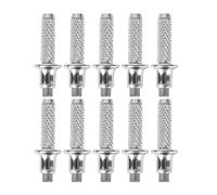 Healifty 10 Pcs High-carbon Steel Trekking Rod Tips Replacement for Hiking Walking Stick Accessories, Sturdy Alpenstock Tips Set for Outdoor Trekking and Camping Use