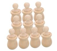 Healifty 10 Set Wooden Peg Dolls DIY Painting Crafts for Unfinished Wooden Peg People for Creative Art and Interactive Play S DIY Decoration Kit
