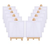 Healifty 10 Sets Mini Painting Frames and Small Easels for Canvas Oil Painting Lightweight Wooden Drawing Boards with Compact Design for Artists DIY Crafts and Home Decoration