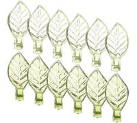 Healifty 100pcs Acrylic Leaf Charms 5x10mm with 1mm Hole DIY Jewelry Making Beads for Bracelets Necklaces Green and Light Green Crafting Supplies