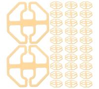 Healifty 100Pcs Beige Plastic Seat Cushion Buckles for Car and Chair Covers, Non-Slip Adjustable Fasteners for Sofa, Recliner, and Furniture Cushion Stabilizer, Interior Accessories for