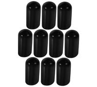 Healifty 100pcs Black Wine Pourer Caps Bottle Spout Covers PVC Kitchen Spout Caps for Oil Vinegar Syrup Dispenser Bottles Prevent Dust and Seal Storage