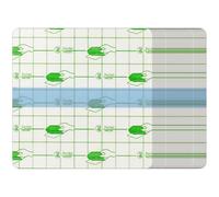 Healifty 100pcs Disposable Adhesive Makeup Palettes Pu Film Waterproof Foundation Mixing Tray for Women Makeup Artist Supplies