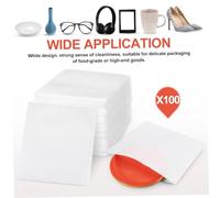 Healifty 100pcs Foam Pouches Epe Packing Material Self Seal Cushion Bubble Bags for Fragile Items Shipping Moving Protection