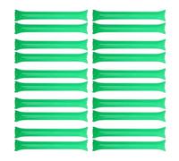 Healifty 100pcs Green Inflatable Thunder Sticks - Thickened Plastic Cheering Sticks for School Sports Events, Team Spirit Crowd Support, Party and Football Game Noise Makers