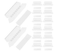 Healifty 100pcs Hanging File Folder Index Tabs 30x77mm with Label Inserts for Office Filing and Document Organization